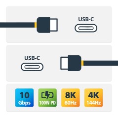 "StarTech.com 3Ft 1M USB-C Cable 10Gbps - High-Speed & Durable (USB31CCV1M)"